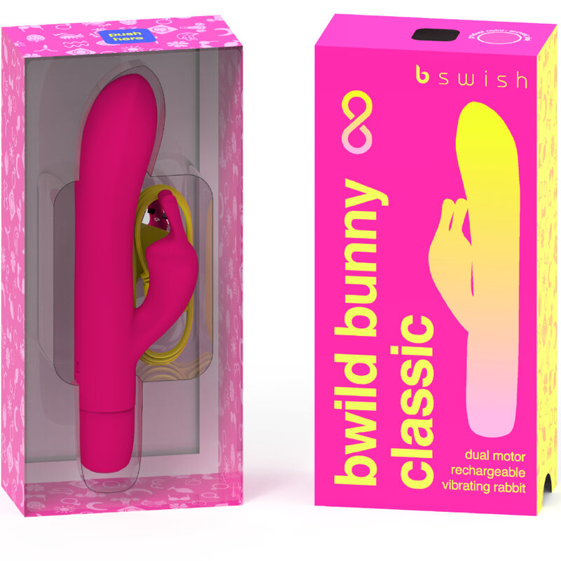 B SWISH - BWILD BUNNY INFINITE CLASSIC RECHARGEABLE PINK SILICONE VIBRATOR
