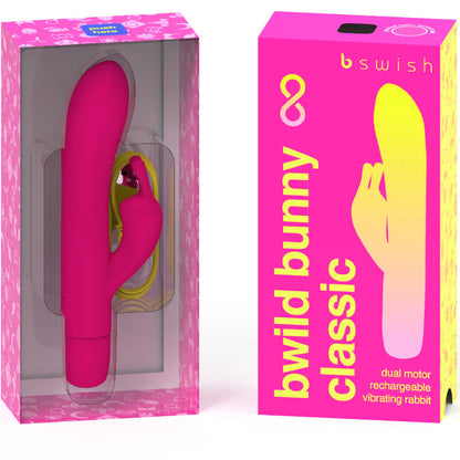 B SWISH - BWILD BUNNY INFINITE CLASSIC RECHARGEABLE PINK SILICONE VIBRATOR