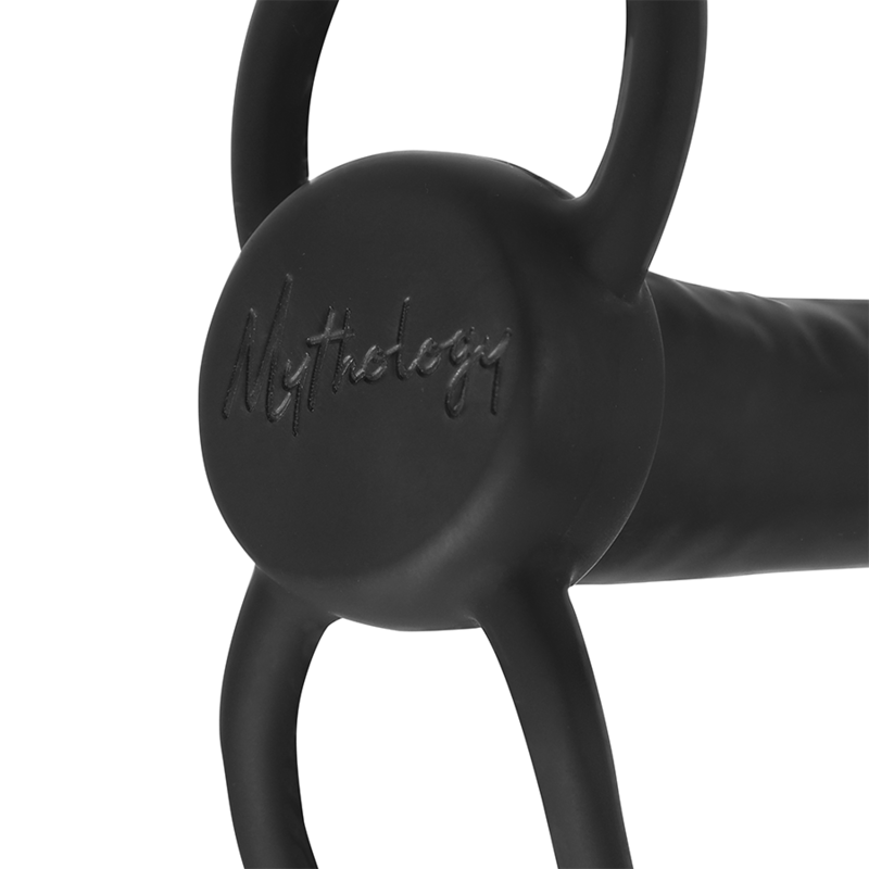 MYTHOLOGY - COBI ONYX ANAL DILDO WITH COCK AND TEST RING 13 CM SILICONE