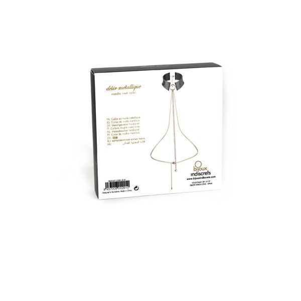 BIJOUX - COLLAR DESIR MÉTALLIQUE METALIZADO NEGRO