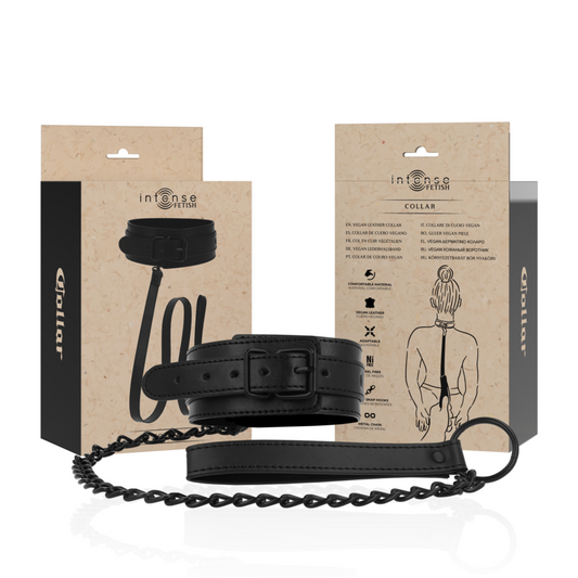 INTENSE - FETISH VEGAN LEATHER NECKLACE