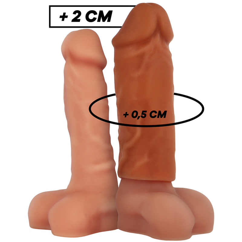 VIRILXL - EXTENSIÓN DE PENE DE SILICONA LÍQUIDA V3 MARRÓN