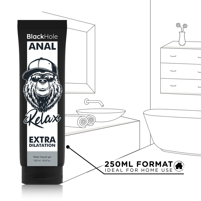 BLACK HOLE - WATER-BASED GEL ANAL DILATION 250 ML