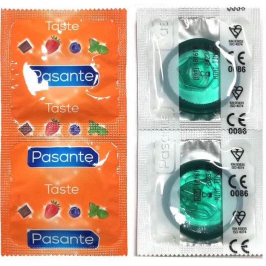 PASANTE - HORTEL FLAVOR CONDOMS BAG 144 UNITS