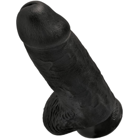 KING COCK - REALISTIC FAT PENIS 23 CM BLACK