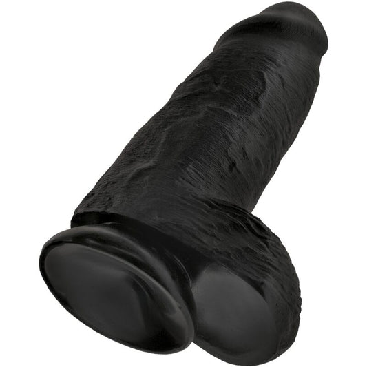 KING COCK - REALISTIC FAT PENIS 23 CM BLACK