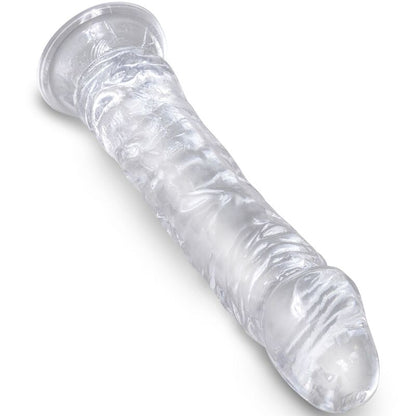 KING COCK - PENE REALISTA TRANSPARENTE DE 19,7 CM