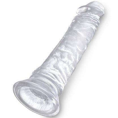 KING COCK - PENE REALISTA TRANSPARENTE DE 19,7 CM