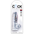 King Cock - Clear Pênis Realístico Com Bolas 10.1 Cm Transparente