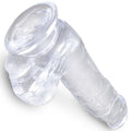 King Cock - Clear Pênis Realístico Com Bolas 13.5 Cm Transparente