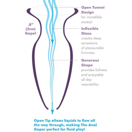 ANAL FANTASY ELITE COLLECTION - ANAL GAPER DILATOR FOR BEGINNERS CRYSTAL SIZE P