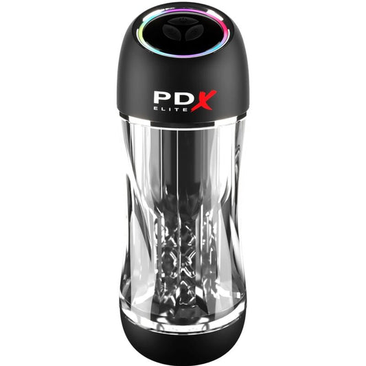 PDX ELITE - VIBRADOR PROFESIONAL TRANSPARENTE VIEWTUBE
