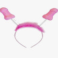 Diablo Picante - 6 Unidades Antenas Pito Rosa Glitter