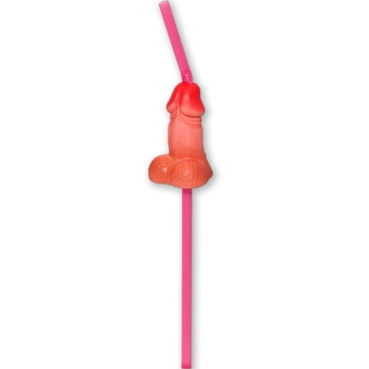 DIABLO PICANTE - BOLSA CON 5 PAJITAS NATURALES PARA PENE GRANDE