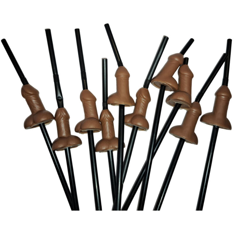 SPICY DIABLO - BAG WITH 10 NATURAL STRAWS FOR BIG PENIS