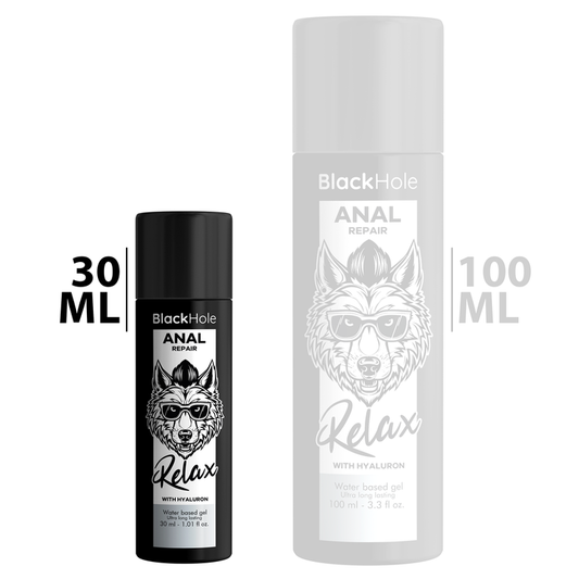 BLACK HOLE - WATER-BASED RELAXING ANAL REPAIR WITH HYALURON 30 ML