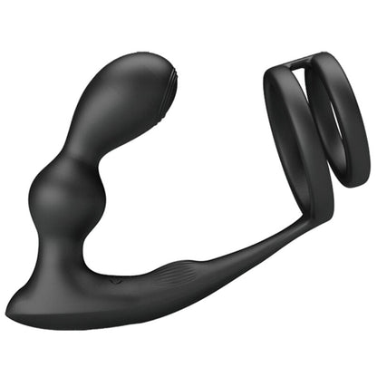 PRETTY LOVE - ANILLO PARA PENE MARSHALL CON PLUG ANAL VIBRADOR CON CONTROL REMOTO