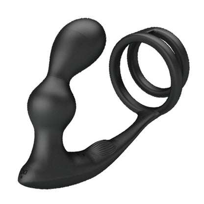 PRETTY LOVE - ANILLO PARA PENE MARSHALL CON PLUG ANAL VIBRADOR CON CONTROL REMOTO