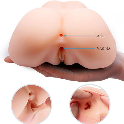 CRAZY BULL - REALISTIC VAGINA AND NAKED DOUBLE VIBRATOR