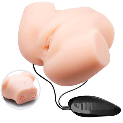 CRAZY BULL - REALISTIC VAGINA AND NAKED DOUBLE VIBRATOR