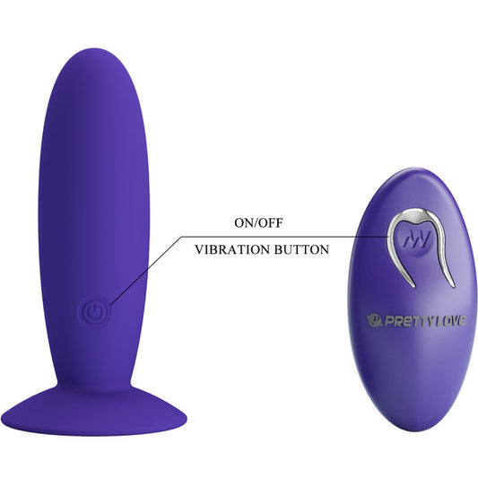 PRETTY LOVE - VIBRADOR ANAL JUVENIL CONTROL REMOTO VIOLETA