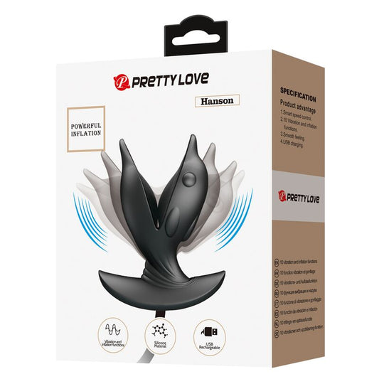 PRETTY LOVE - INFLATABLE AND RECHARGEABLE DOLPHIN ANAL PLUG
