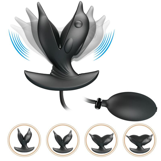 PRETTY LOVE - INFLATABLE AND RECHARGEABLE DOLPHIN ANAL PLUG