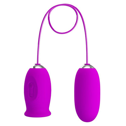 PRETTY LOVE - RECHARGEABLE VIBRATOR DAISY DUAL EGG PURPLE
