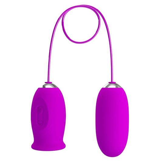 PRETTY LOVE - RECHARGEABLE VIBRATOR DAISY DUAL EGG PURPLE