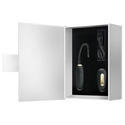 PRETTY LOVE - DOREEN LUXURY RECHARGEABLE BLACK EGG VIBRATOR REMOTE CONTROL