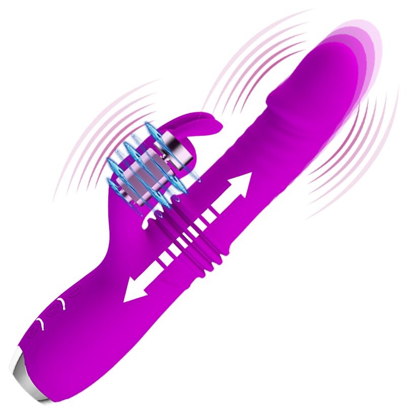 PRETTY LOVE - PURPLE DOROTHY RECHARGEABLE RABBIT VIBRATOR