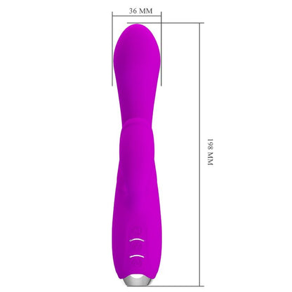 PRETTY LOVE - GLORIA RECHARGEABLE RABBIT VIBRATOR - PURPLE WATERPROOF