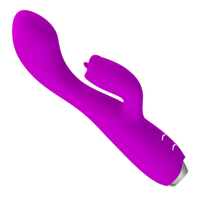PRETTY LOVE - GLORIA RECHARGEABLE RABBIT VIBRATOR - PURPLE WATERPROOF