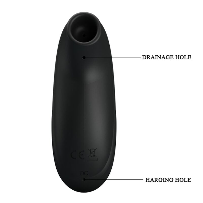 PRETTY LOVE - MASSAGEADOR DE SUCÇÃO RECARREGÁVEL DE LUXO PRETO
