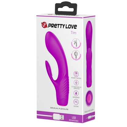 PRETTY LOVE - PURPLE TIM RECHARGEABLE VIBRATOR