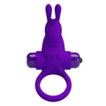 Pretty Love - Anel Vibrador I Coelho Para Pênis Roxo