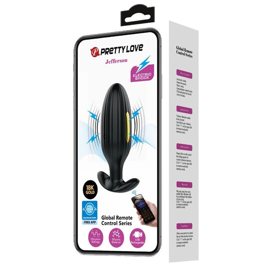 PRETTY LOVE - APP-CONTROLLED ANAL PLUG JEFFERSON BLACK