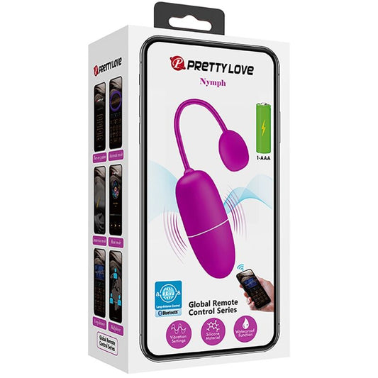PRETTY LOVE - PURPLE APP-CONTROLLED NYMPH VIBRATING EGG