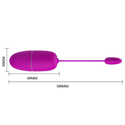 PRETTY LOVE - PURPLE APP-CONTROLLED NYMPH VIBRATING EGG