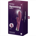 Satisfyer - Conejo Giratorio 1 Clítoris y Estimulación del Punto G Rojo