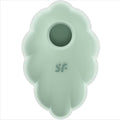 Satisfyer - Vibrador de pulsación de aire verde Cloud Dancer