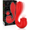 Mia - Selena Estimulador Vibrante + Tapping Vermelho