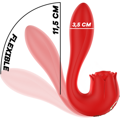MIA - ESTIMULADOR VIBRADOR SELENA + TOQUES ROJOS