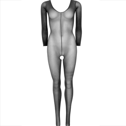 LEG AVENUE - LONG SLEEVE BODYSTOCKING BLACK