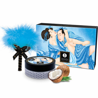 SHUNGA - KIT DE MASAJE DE POLVO DE COCO COMESTIBLE