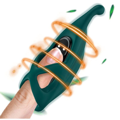 ARMONY - ESTIMULADOR Y VIBRADOR DE DEDO VERDE