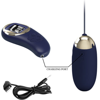 PRETTY LOVE - BLUE REMOTE CONTROL VIBRATING EGG