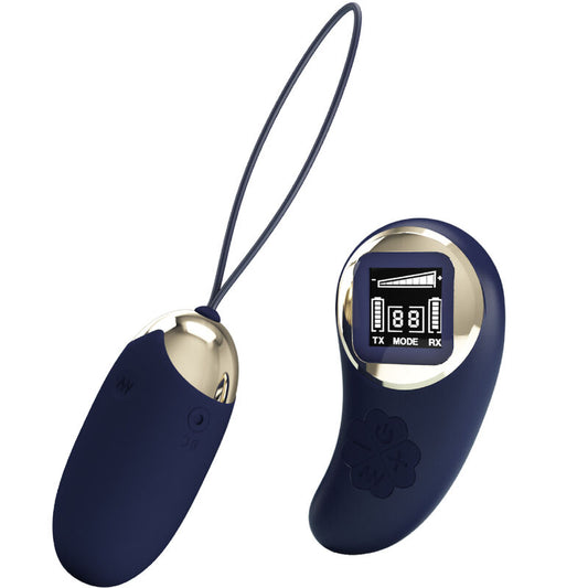 PRETTY LOVE - BLUE REMOTE CONTROL VIBRATING EGG