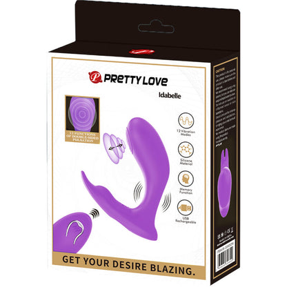 PRETTY LOVE - CONTROL REMOTO VIBRACIÓN Y PULSACIÓN IDABELLE VIOLETA