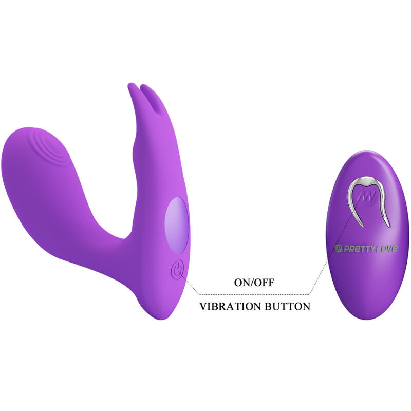 PRETTY LOVE - CONTROL REMOTO VIBRACIÓN Y PULSACIÓN IDABELLE VIOLETA